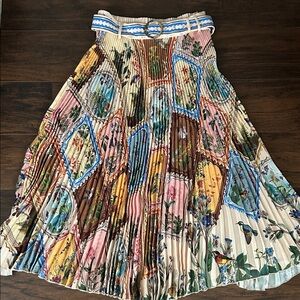 Ranna Gill Floral Patchwork A-Line Skirt - XS